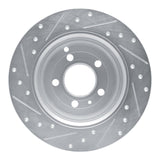 R1 Concepts 1996-2004 Volvo S70/V70/850/C70 Rear Right Drilled & Slotted Silver Brake Rotor by R1 Concepts 631-27019R