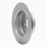 R1 Concepts 1996-2004 Volvo S70/V70/850/C70 Rear Right Drilled & Slotted Silver Brake Rotor by R1 Concepts 631-27019R