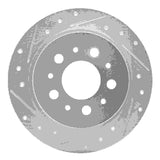 R1 Concepts 1995-1997 Volvo 960 Rear Left Drilled & Slotted Silver Brake Rotor by R1 Concepts 631-27020L