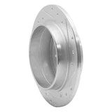 R1 Concepts 1995-1997 Volvo 960 Rear Left Drilled & Slotted Silver Brake Rotor by R1 Concepts 631-27020L