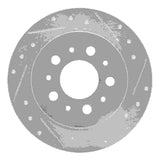 R1 Concepts 1995-1997 Volvo 960 Rear Right Drilled & Slotted Silver Brake Rotor by R1 Concepts 631-27020R