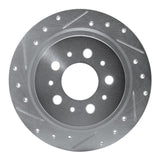 R1 Concepts 1997-1998 Volvo V90/S90 Rear Left Drilled & Slotted Silver Brake Rotor by R1 Concepts 631-27021L