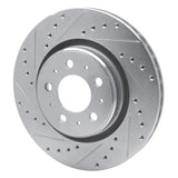 R1 Concepts 1998-2004 Volvo C70/S70/V70 Front Left Drilled & Slotted Silver Brake Rotor by R1 Concepts 631-27022L
