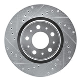 R1 Concepts 1998-2004 Volvo C70/S70/V70 Front Left Drilled & Slotted Silver Brake Rotor by R1 Concepts 631-27022L