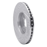 R1 Concepts 1998-2004 Volvo V70/C70/S70 Front Right Drilled & Slotted Silver Brake Rotor by R1 Concepts 631-27022R