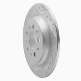 R1 Concepts 1998-2000 Volvo S70/V70 Rear Left Drilled & Slotted Silver Brake Rotor by R1 Concepts 631-27023L