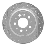 R1 Concepts 1998-2000 Volvo S70/V70 Rear Left Drilled & Slotted Silver Brake Rotor by R1 Concepts 631-27023L