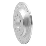 R1 Concepts 1998-2000 Volvo S70/V70 Rear Right Drilled & Slotted Silver Brake Rotor by R1 Concepts 631-27023R