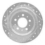 R1 Concepts 1998-2000 Volvo S70/V70 Rear Right Drilled & Slotted Silver Brake Rotor by R1 Concepts 631-27023R