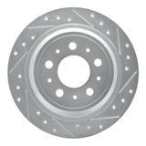 R1 Concepts 1998-2000 Volvo S70/V70 Rear Right Drilled & Slotted Silver Brake Rotor by R1 Concepts 631-27023R