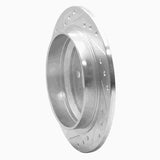 R1 Concepts 1998-2000 Volvo S70/V70 Rear Right Drilled & Slotted Silver Brake Rotor by R1 Concepts 631-27023R