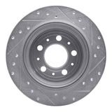 R1 Concepts 1999-2009 Volvo S60/S80/V70/XC70 Rear Left Drilled & Slotted Silver Brake Rotor by R1 Concepts 631-27024L