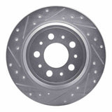 R1 Concepts 1999-2009 Volvo S60/S80/V70/XC70 Rear Left Drilled & Slotted Silver Brake Rotor by R1 Concepts 631-27024L