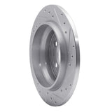 R1 Concepts 1999-2009 Volvo S60/S80/V70/XC70 Rear Left Drilled & Slotted Silver Brake Rotor by R1 Concepts 631-27024L
