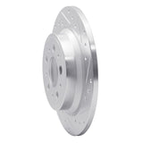 R1 Concepts 1999-2009 Volvo S60/XC70/S80/V70 Rear Right Drilled & Slotted Silver Brake Rotor by R1 Concepts 631-27024R