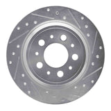 R1 Concepts 1999-2009 Volvo S60/XC70/S80/V70 Rear Right Drilled & Slotted Silver Brake Rotor by R1 Concepts 631-27024R