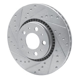 R1 Concepts 1999-2009 Volvo S60/V70/S80 Front Left Drilled & Slotted Silver Brake Rotor by R1 Concepts 631-27025L