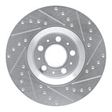 R1 Concepts 1999-2009 Volvo S60/V70/S80 Front Left Drilled & Slotted Silver Brake Rotor by R1 Concepts 631-27025L