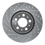 R1 Concepts 1999-2009 Volvo S60/V70/S80 Front Left Drilled & Slotted Silver Brake Rotor by R1 Concepts 631-27025L