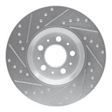 R1 Concepts 1999-2009 Volvo S60/V70/S80 Front Right Drilled & Slotted Silver Brake Rotor by R1 Concepts 631-27025R