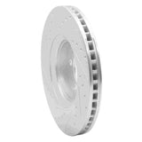 R1 Concepts 1999-2009 Volvo S60/V70/S80 Front Right Drilled & Slotted Silver Brake Rotor by R1 Concepts 631-27025R
