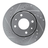 R1 Concepts 2000-2004 Volvo S40/V40 Front Left Drilled & Slotted Silver Brake Rotor by R1 Concepts 631-27026L