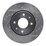 R1 Concepts 2000-2004 Volvo V40/S40 Front Right Drilled & Slotted Silver Brake Rotor by R1 Concepts 631-27026R