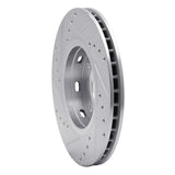 R1 Concepts 2000-2004 Volvo V40/S40 Front Right Drilled & Slotted Silver Brake Rotor by R1 Concepts 631-27026R