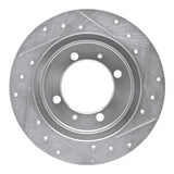 R1 Concepts 2000-2007 Mitsubishi Space Star (Mexico) Rear Left Drilled & Slotted Silver Brake Rotor by R1 Concepts 631-27027L