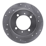 R1 Concepts 2000-2007 Mitsubishi Space Star (Mexico) Rear Right Drilled & Slotted Silver Brake Rotor by R1 Concepts 631-27027R