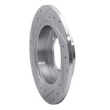 R1 Concepts 2000-2007 Mitsubishi Space Star (Mexico) Rear Right Drilled & Slotted Silver Brake Rotor by R1 Concepts 631-27027R