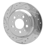 R1 Concepts 1999-2000 Volvo V70/S70 Rear Left Drilled & Slotted Silver Brake Rotor by R1 Concepts 631-27029L