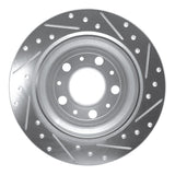 R1 Concepts 1999-2000 Volvo V70/S70 Rear Left Drilled & Slotted Silver Brake Rotor by R1 Concepts 631-27029L