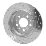 R1 Concepts 1999-2000 Volvo V70/S70 Rear Left Drilled & Slotted Silver Brake Rotor by R1 Concepts 631-27029L