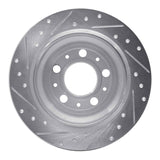 R1 Concepts 1999-2000 Volvo V70/S70 Rear Right Drilled & Slotted Silver Brake Rotor by R1 Concepts 631-27029R
