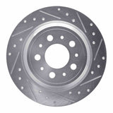 R1 Concepts 1999-2000 Volvo V70/S70 Rear Right Drilled & Slotted Silver Brake Rotor by R1 Concepts 631-27029R