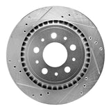R1 Concepts 2000-2000 Volvo V70 Rear Left Drilled & Slotted Silver Brake Rotor by R1 Concepts 631-27030L