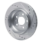R1 Concepts 2000-2000 Volvo V70 Rear Left Drilled & Slotted Silver Brake Rotor by R1 Concepts 631-27030L