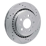 R1 Concepts 2000-2000 Volvo V70 Rear Right Drilled & Slotted Silver Brake Rotor by R1 Concepts 631-27030R