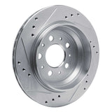 R1 Concepts 2000-2000 Volvo V70 Rear Right Drilled & Slotted Silver Brake Rotor by R1 Concepts 631-27030R