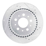 R1 Concepts 2000-2000 Volvo V70 Rear Right Drilled & Slotted Silver Brake Rotor by R1 Concepts 631-27030R