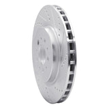 Dynamic Friction 2004-2007 Volvo S60/V70 Rear Right Drilled & Slotted Silver Brake Rotor by Dynamic Friction Company 631-27032R