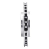 Dynamic Friction 2004-2007 Volvo S60/V70 Rear Right Drilled & Slotted Silver Brake Rotor by Dynamic Friction Company 631-27032R