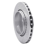 Dynamic Friction 2004-2007 Volvo S60/V70 Rear Right Drilled & Slotted Silver Brake Rotor by Dynamic Friction Company 631-27032R