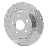 Dynamic Friction 2004-2013 Volvo C70/S40/V50/C30 Rear Left Drilled & Slotted Silver Brake Rotor by Dynamic Friction Company 631-27033L