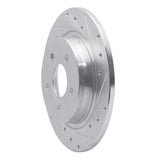 Dynamic Friction 2004-2013 Volvo C70/S40/C30/V50 Rear Right Drilled & Slotted Silver Brake Rotor by Dynamic Friction Company 631-27033R