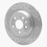 Dynamic Friction 2007-2018 Volvo S60 Cross Country Rear Left Drill & Slot Silver Rotor by Dynamic Friction Company 631-27035L