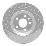 Dynamic Friction 2007-2018 Volvo V60/S60 Cross Country Rear Right Drill & Slot Silver Rotor by Dynamic Friction Company 631-27035R