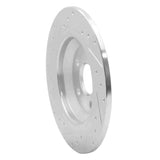 Dynamic Friction 2007-2018 Volvo V60/S60 Cross Country Rear Right Drill & Slot Silver Rotor by Dynamic Friction Company 631-27035R