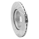 Dynamic Friction 2007-2016 Volvo S60/S80 Front Right Drilled & Slotted Silver Brake Rotor by Dynamic Friction Company 631-27036R
